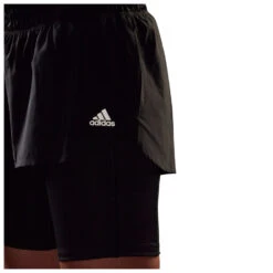 Adidas - Women's Reebok Identity 3-Bars Two-In-One - Short De Running -Magasin De Vêtements D'Extérieur adidas womens reebok identity 3 bars two in one short de running detail 4