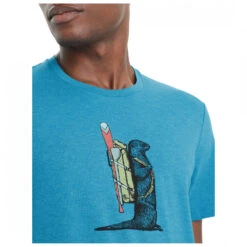 Icebreaker - Central Classic S/S Tee Otter Paddle - T-shirt En Laine Mérinos -Magasin De Vêtements D'Extérieur icebreaker central classic s s tee otter paddle t shirt en laine merinos detail 5