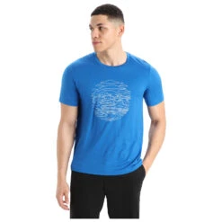 Icebreaker - Tech Lite II S/S Tee Pump Track - T-shirt En Laine Mérinos -Magasin De Vêtements D'Extérieur icebreaker tech lite ii s s tee pump track t shirt en laine merinos detail 5
