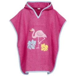 Playshoes - Kid's Frottee-Poncho Flamingo - Poncho Surf