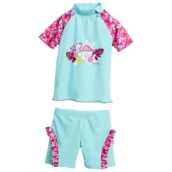 Playshoes - Kid's UV-Schutz Bade-Set Flamingo - Lycra