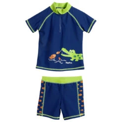 Playshoes - Kid's UV-Schutz Bade-Set Krokodil - Lycra