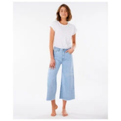 Rip Curl - Women's Sparrows Crop Wide Leg - Jean -Magasin De Vêtements D'Extérieur rip curl womens sparrows crop wide leg jean detail 4