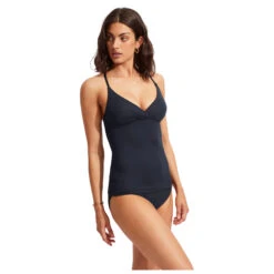 Seafolly - Women's Collective Wrap Front Singlet - Tankini -Magasin De Vêtements D'Extérieur seafolly womens collective wrap front singlet tankini detail 5