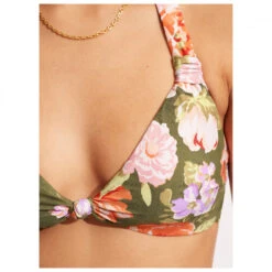 Seafolly - Women's Paradise Garden Knot Front Halter Bra - Haut De Maillot -Magasin De Vêtements D'Extérieur seafolly womens paradise garden knot front halter bra haut de maillot detail 6