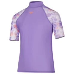 Speedo - Kid's Printed S/S Sun Top - Lycra -Magasin De Vêtements D'Extérieur speedo kids printed s s sun top lycra 1