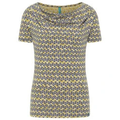 Tranquillo - Women's Gathered Neck Jersey-Shirt S/S