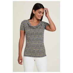 Tranquillo - Women's Gathered Neck Jersey-Shirt S/S -Magasin De Vêtements D'Extérieur tranquillo womens gathered neck jersey shirt s s detail 3