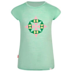 Trollkids - Girl's Sandefjord T - T-shirt En Laine Mérinos -Magasin De Vêtements D'Extérieur trollkids girls sandefjord t t shirt en laine merinos 1